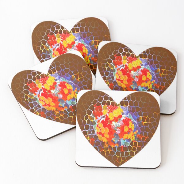 Item preview, Brown Yellow-Red Heart by Iritof designed and sold by iritof.