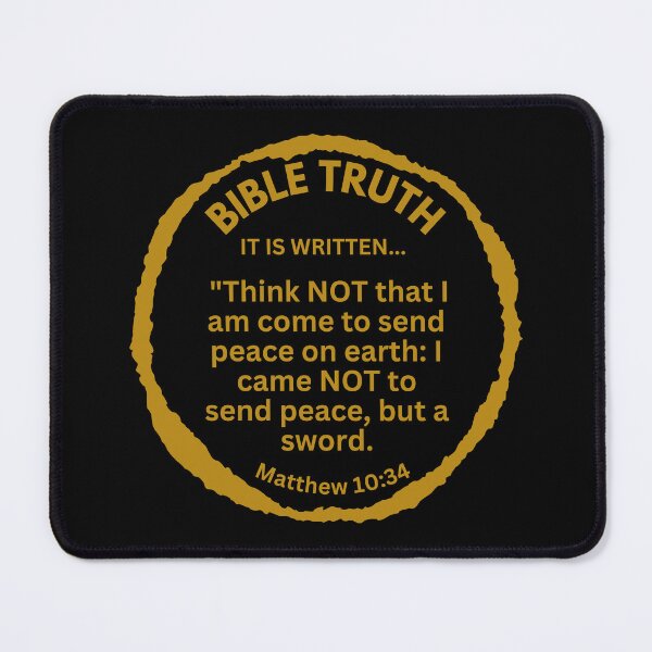 Item preview, Matthew 10:34: Sword Not Peace Verse designed and sold by Nancyanna.