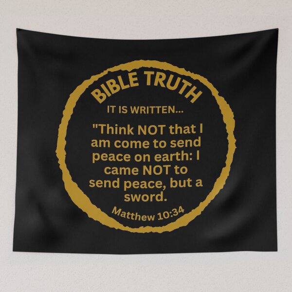 Item preview, Matthew 10:34: Sword Not Peace Verse designed and sold by Nancyanna.