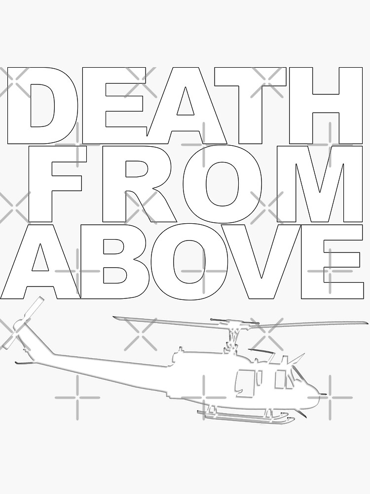 "Death From Above" Sticker by metropol Redbubble