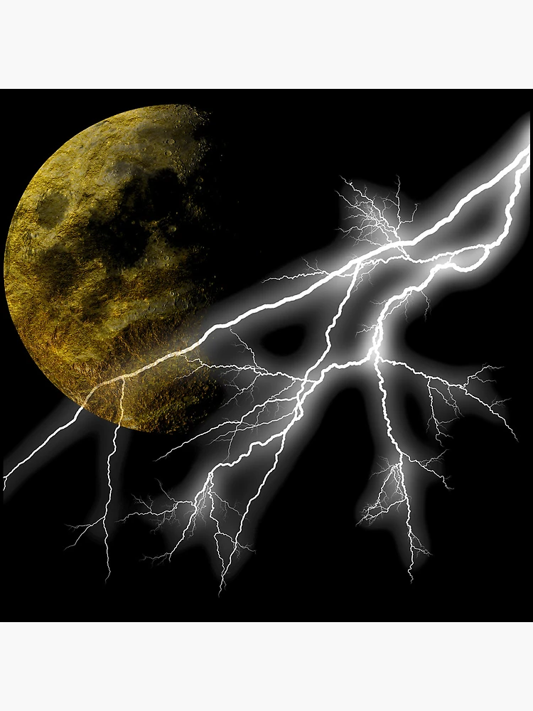 Thumbnail 4 of 4, Clock, lightning designed and sold by RESISTORART.