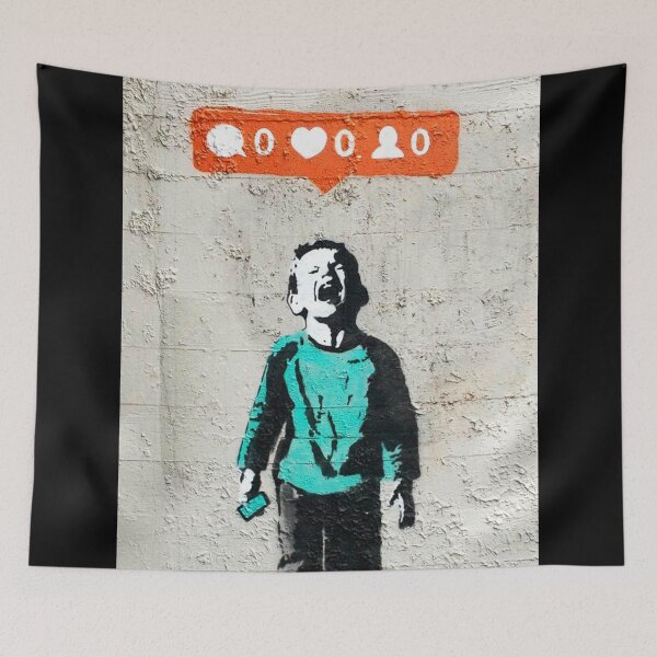 Item preview, No Followers Banksy Street Art No friends designed and sold by WE-ARE-BANKSY.