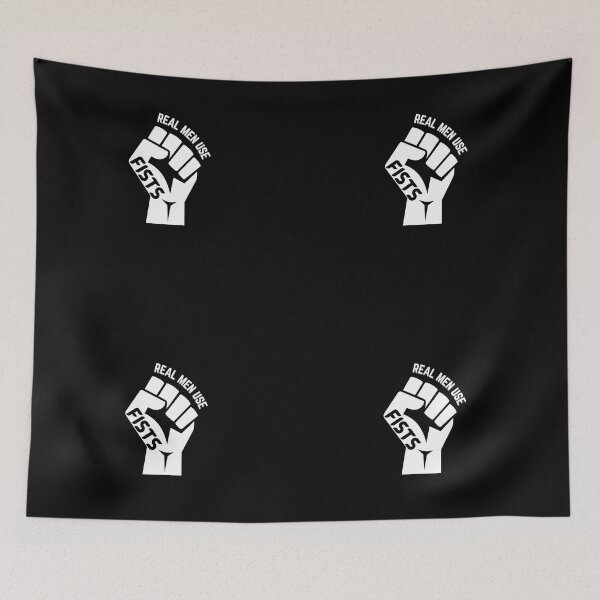 Item preview, Real men use fists designed and sold by NikkosDesigns.