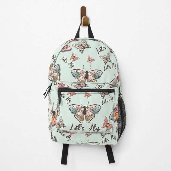 Item preview, Let's Fly - Butterflies Retro Light Green designed and sold by SiYDesigns.