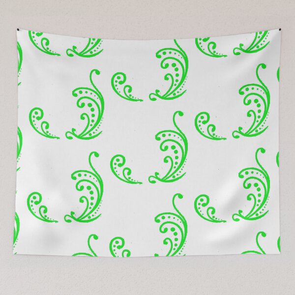 Item preview, id54-19 Green Leaf Patterns, Leaf, Wonderful Henna Patterns, Spiral Patterns, Ornamental Patterns, Wall Decorations, Item decorations, Minimalist Patterns, Simple and Plain Patterns designed and sold by bcbutika.