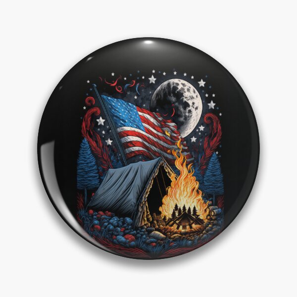 Item preview, Patriotic Campers American Flag designed and sold by druckfun.
