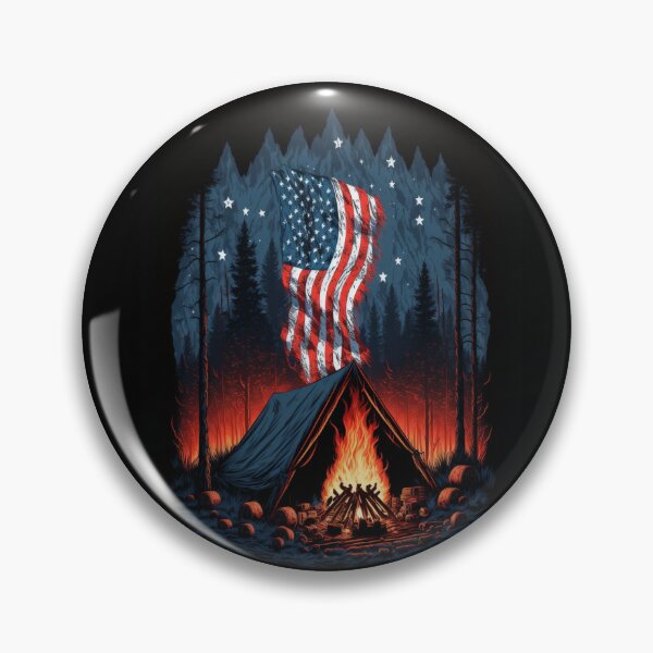 Item preview, Patriotic Campers American Flag designed and sold by druckfun.