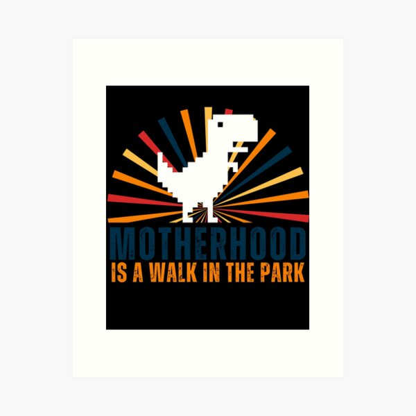 Item preview, Motherhood Is A Walk In The Park Retro Mom Gift Mothers Day  designed and sold by med-sp-shop5.