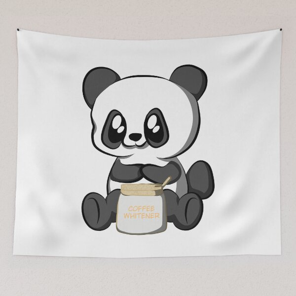 Item preview, Panda With A Coffee Whitener Jar designed and sold by DreamFruit11.