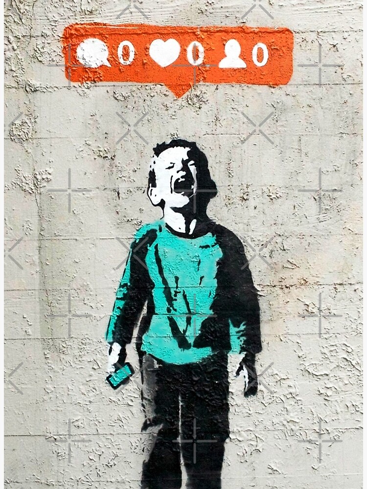 No Followers Banksy Street Art No friends Canvas Print for Sale by WE-ARE- BANKSY