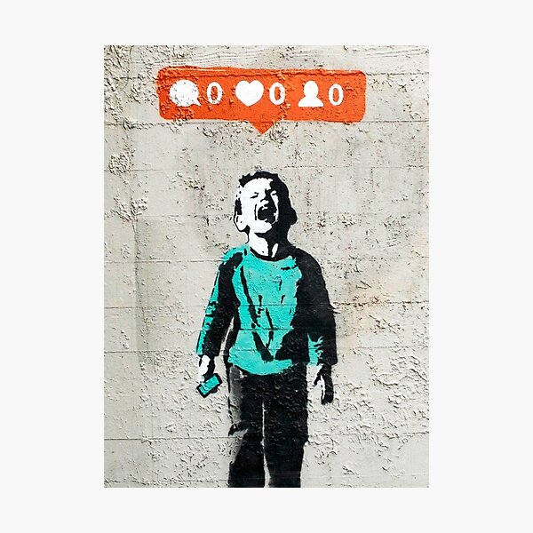 Item preview, No Followers Banksy Street Art No friends designed and sold by WE-ARE-BANKSY.