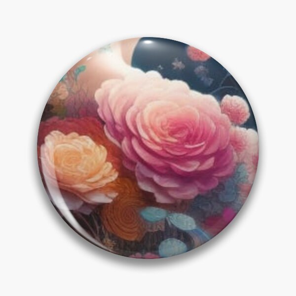 Item preview, Floral Head Portrait of a Woman designed and sold by Verdant Rose Studio.