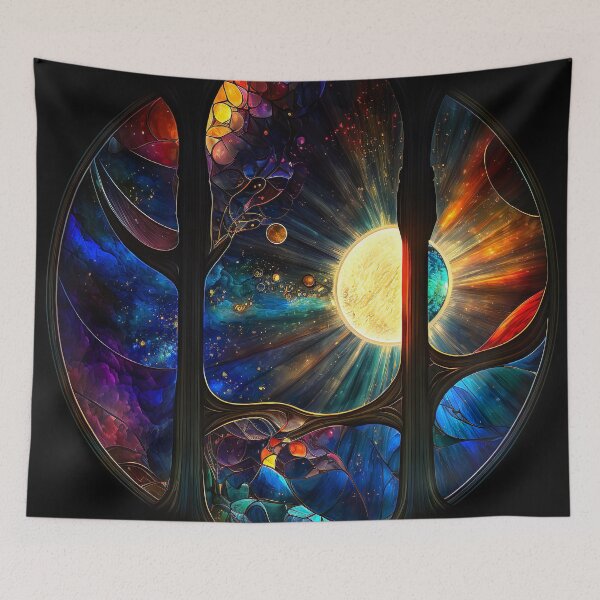 Aperçu de l'œuvre Galaxie en vitrail créée et vendue par Glassmaster.