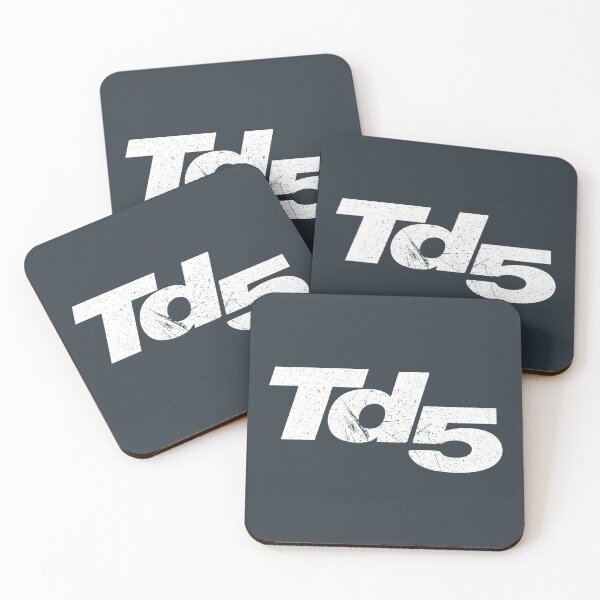 Artikelvorschau, Land Rover TD5 Inline 5-Zylinder - weißes Distressed-Logo entworfen und verkauft von NorthAngle.