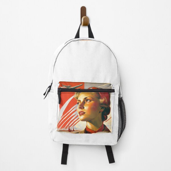 Item preview, Soviet union communist russian woman poster designed and sold by ARTeez⭐️⭐️⭐️⭐️⭐️.