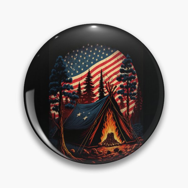 Item preview, Patriotic Campers American Flag designed and sold by druckfun.