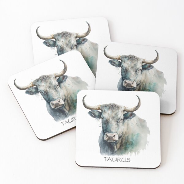 Item preview, TAURUS - Watercolour Bull Zodiac designed and sold by Gccartworks.