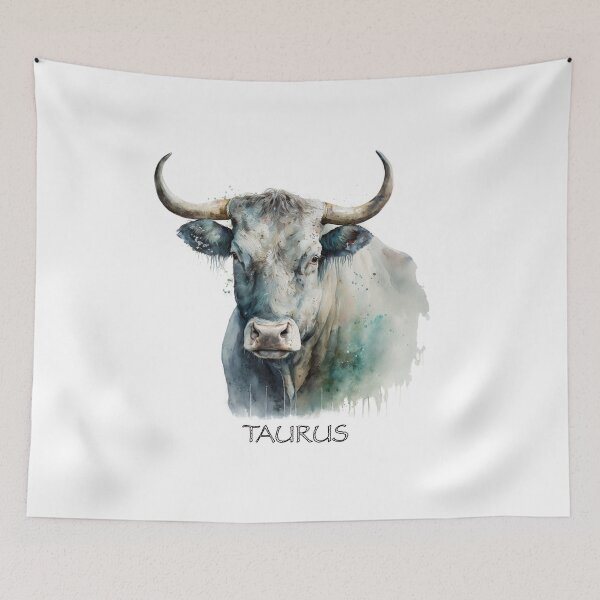 Item preview, TAURUS - Watercolour Bull Zodiac designed and sold by Gccartworks.