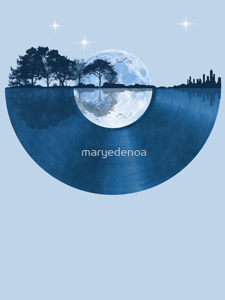 Thumbnail 7 of 7, Classic T-Shirt, Nature Guitar Record designed and sold by maryedenoa.
