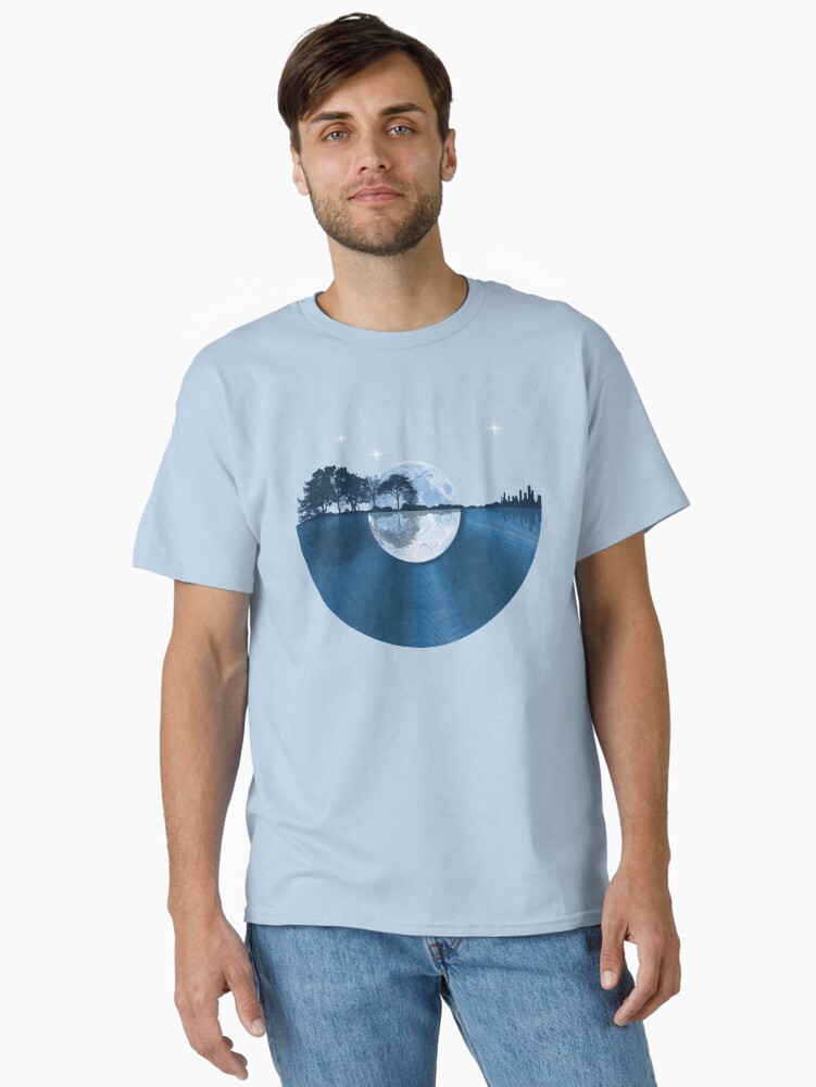 Thumbnail 2 of 7, Classic T-Shirt, Nature Guitar Record designed and sold by maryedenoa.