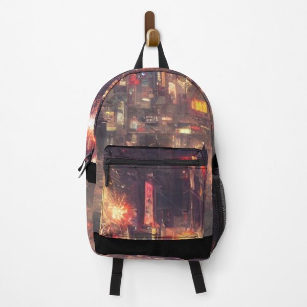 Item preview, Oil Painting of Fireworks Festival on the Street designed and sold by Verdant Rose Studio.