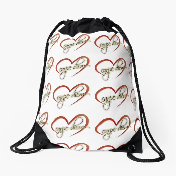"Carpe Diem" by Tony DuPuis Drawstring Bag