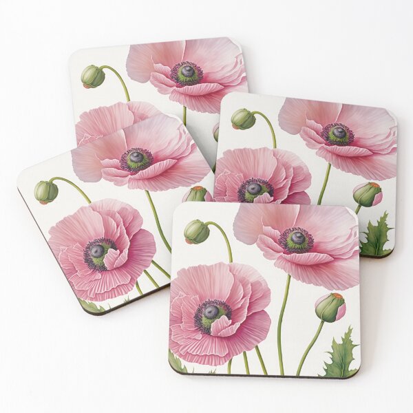 Item preview, Pink Poppy Flowers  designed and sold by Vanover Designs.