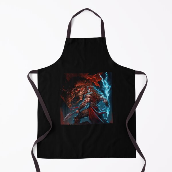 Item preview, Barbarian warrior fighting with demon designed and sold by ARTeez⭐️⭐️⭐️⭐️⭐️.