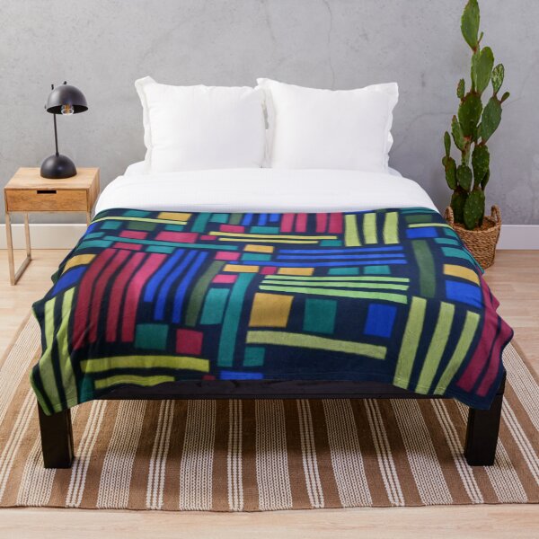 Item preview, Abstract colorful lines print design  designed and sold by textileprint.