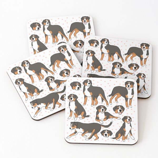 Item preview, Greater swiss mountain dog cute illustration  designed and sold by Yarafantasyart.