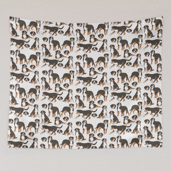 Item preview, Greater swiss mountain dog cute illustration  designed and sold by Yarafantasyart.