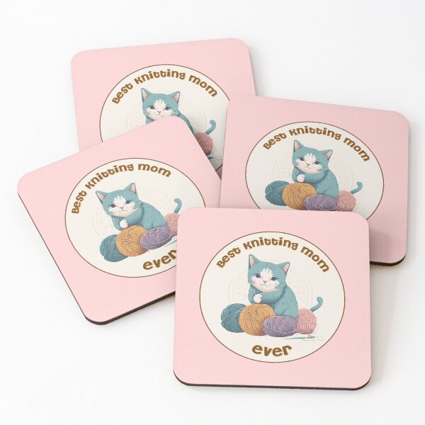 Item preview, Best Knitting Mom Ever Cat #1 designed and sold by aifuntime.