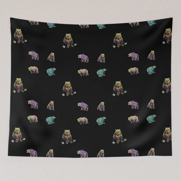 Item preview, Ferocious Grizzly Bear Pattern -  Available on socks mugs shirts stickers and more designed and sold by Dude  Stuff.