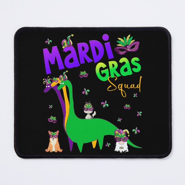 Item preview, Mardi Gras Squad Funny Dinosaur Cat Gnome Corgi Mardi Gras designed and sold by r-silver.