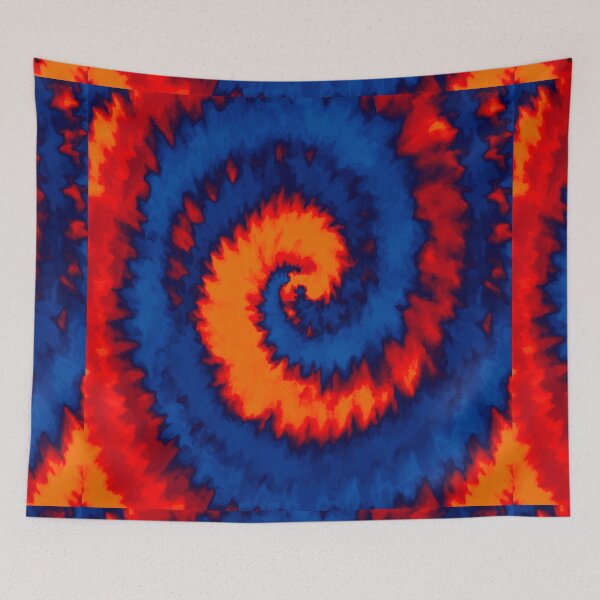 Item preview, Colorful Swirl in Blue & Orange Shades Pattern 58 designed and sold by Manal-Patterns.