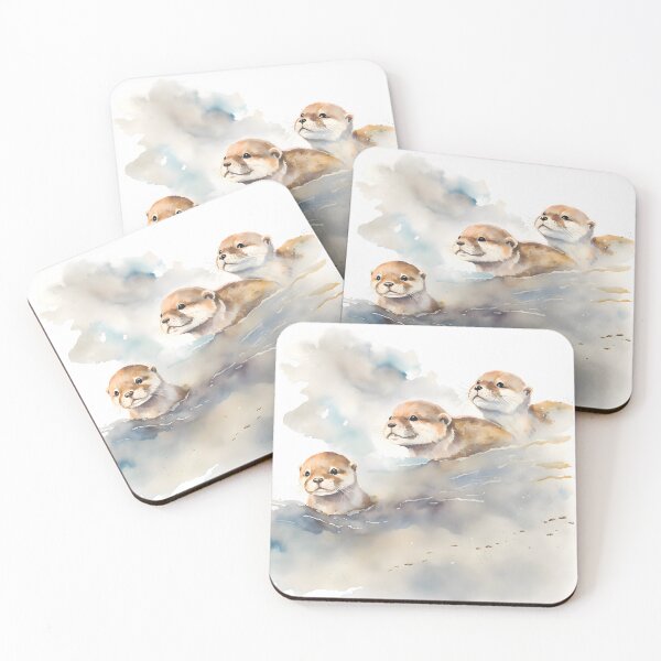 Item preview, Cute baby otters designed and sold by EmilyDayDreams.