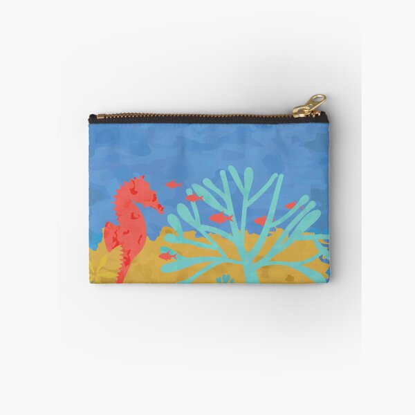 Item preview, Seabed Underwater Scene Fish Seahorse Coral  designed and sold by Anna Lemos.