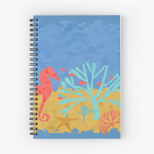 Item preview, Seabed Underwater Scene Fish Seahorse Coral  designed and sold by Anna Lemos.