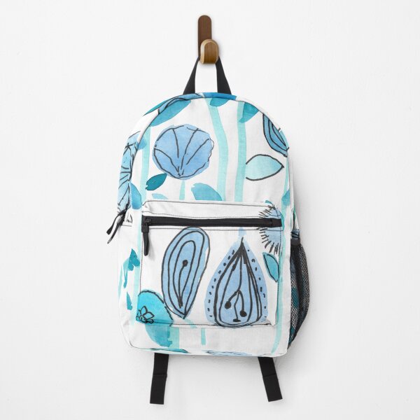 Item preview, Hand drawing blue flowers watercolor painting pattern designed and sold by Pacika.