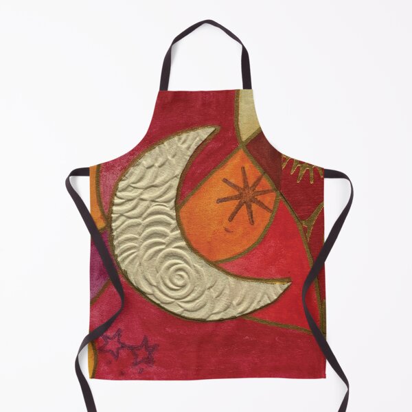 Item preview, Moon and Stars - Watercolor Mixed Media - Starry Sky designed and sold by piesdesignart.