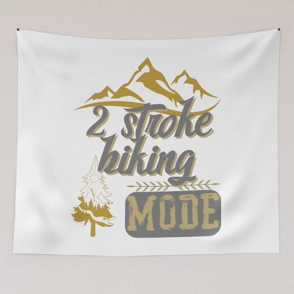 Item preview, 2 stroke biking mode, forest river sun inside tree pine designed and sold by movie-popcorn.