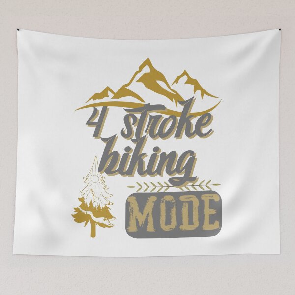 Item preview, 4 stroke biking mode, forest river sun inside tree pine designed and sold by movie-popcorn.