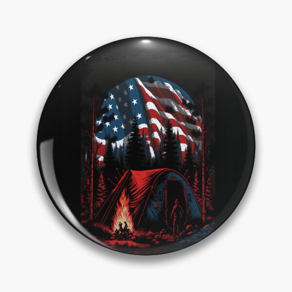Item preview, Patriotic Campers American Flag designed and sold by druckfun.