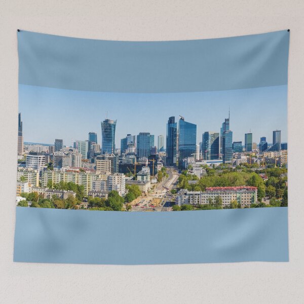 Item preview, Warsaw city center aerial panorama designed and sold by Lukasz Szczepanski.