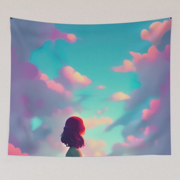 Item preview, Lost in the Clouds Painting designed and sold by Verdant Rose Studio.