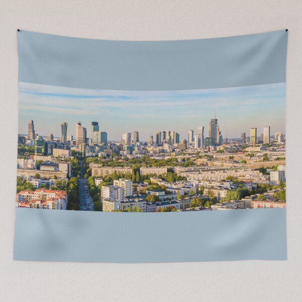 Item preview, Warsaw city center aerial panorama designed and sold by Lukasz Szczepanski.