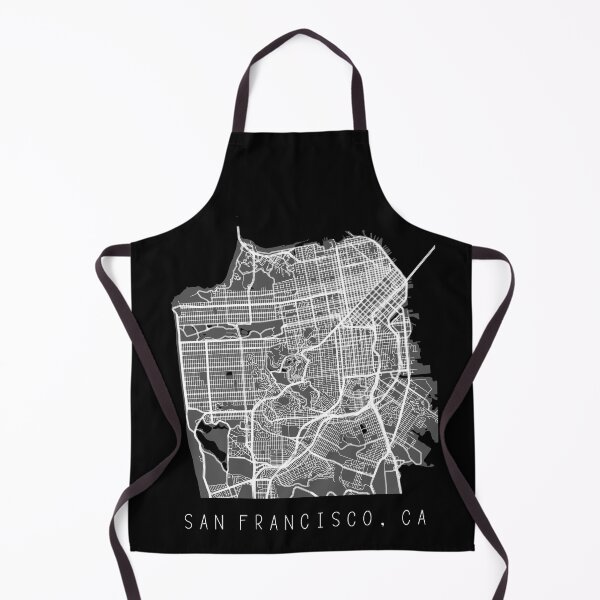 Item preview, San Francisco California CA city map black and white designed and sold by gifts-ideas.