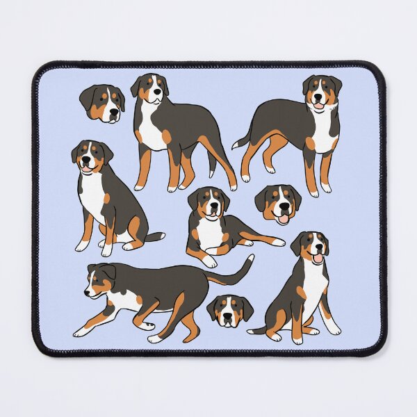 Item preview, Greater swiss mountain dog cute illustration designed and sold by Yarafantasyart.