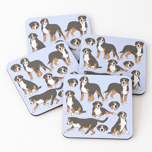 Item preview, Greater swiss mountain dog cute illustration  designed and sold by Yarafantasyart.