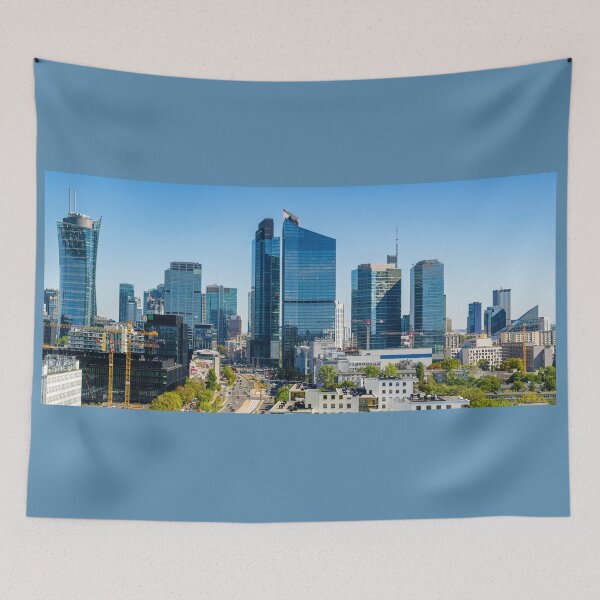 Item preview, Warsaw city center aerial panorama designed and sold by Lukasz Szczepanski.